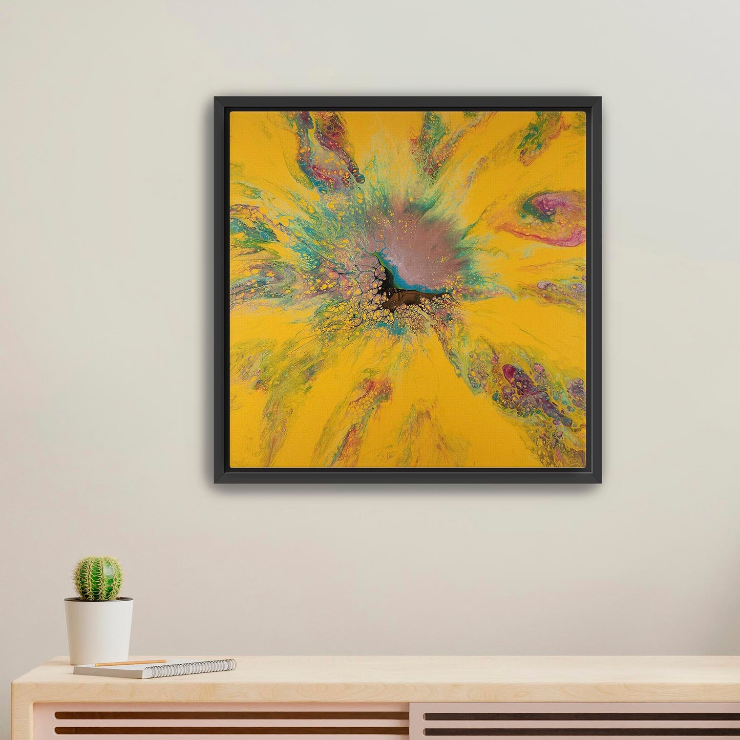 "Burst of Yellow" Canvas Print