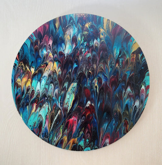 Abstract Lazy Susan – Peacock