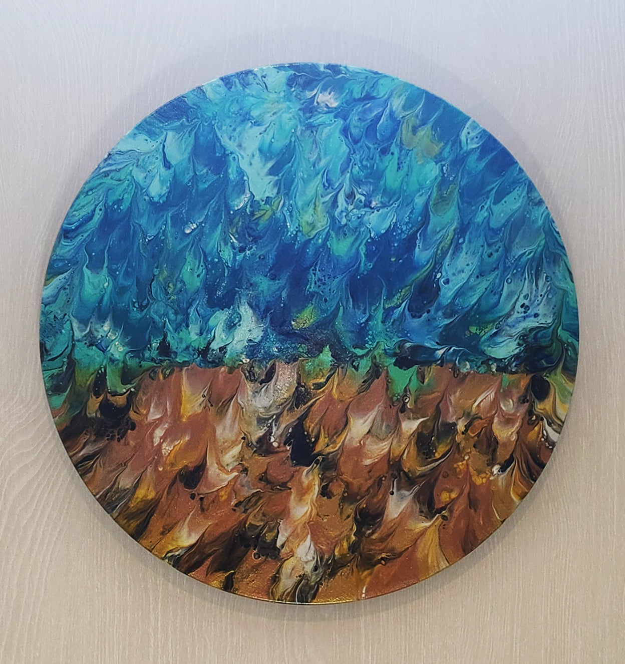 Abstract Lazy Susan – Beach Vibe 1