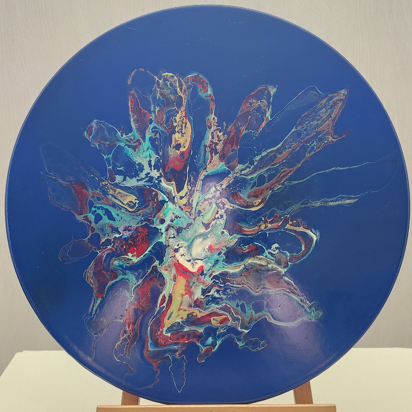 Abstract Lazy Susan – Blue Blast II